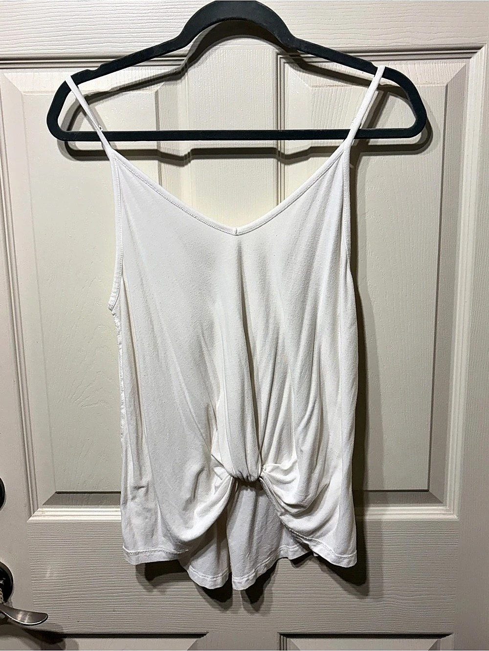White Ruched Camisole Like New